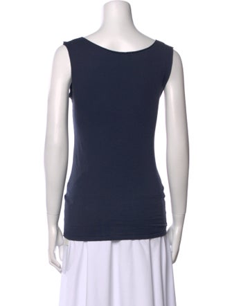 Calvin Klein Collection Printed Scoop Neck Top