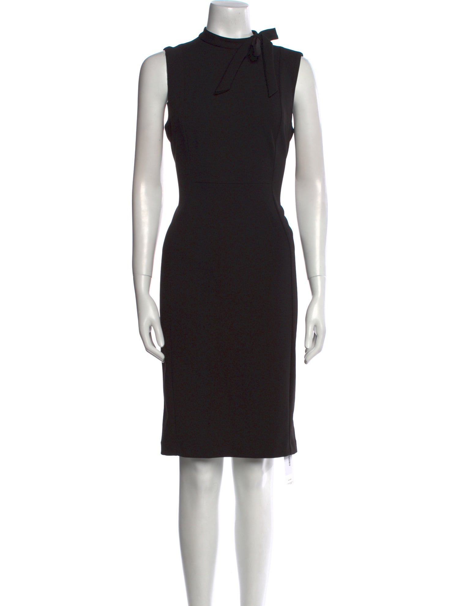 Calvin Klein Collection Mock Neck Knee-Length Dress