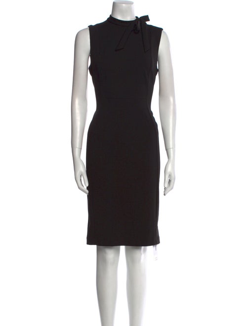 Calvin Klein Collection Mock Neck Knee-Length Dress