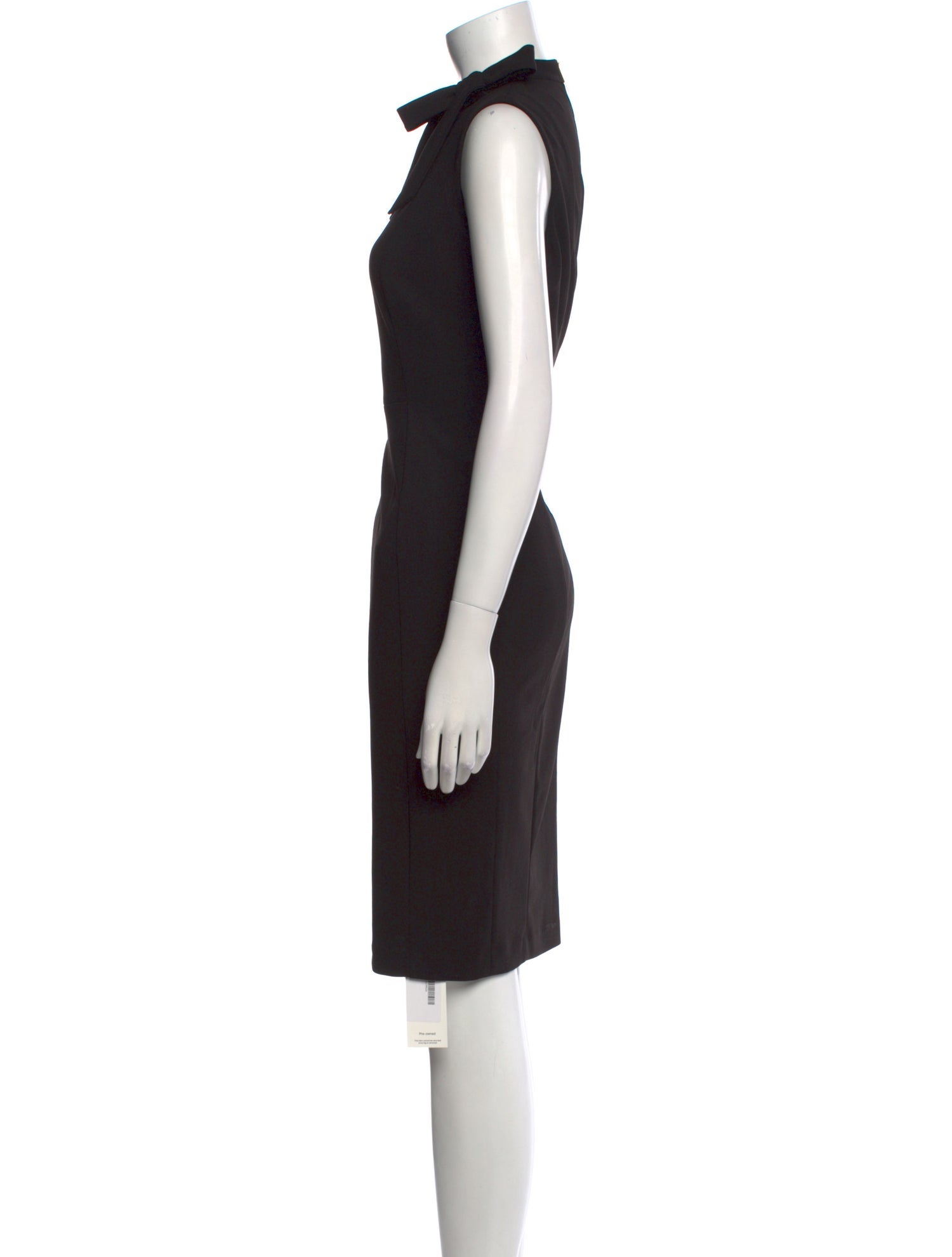 Calvin Klein Collection Mock Neck Knee-Length Dress