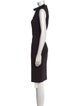 Calvin Klein Collection Mock Neck Knee-Length Dress