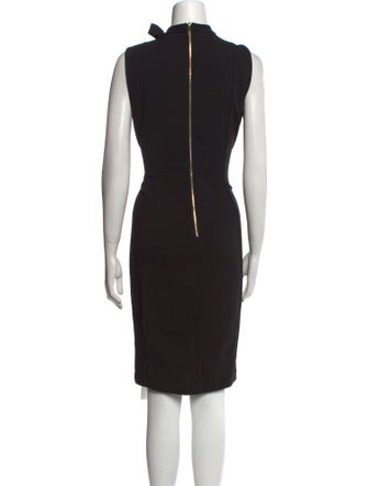 Calvin Klein Collection Mock Neck Knee-Length Dress
