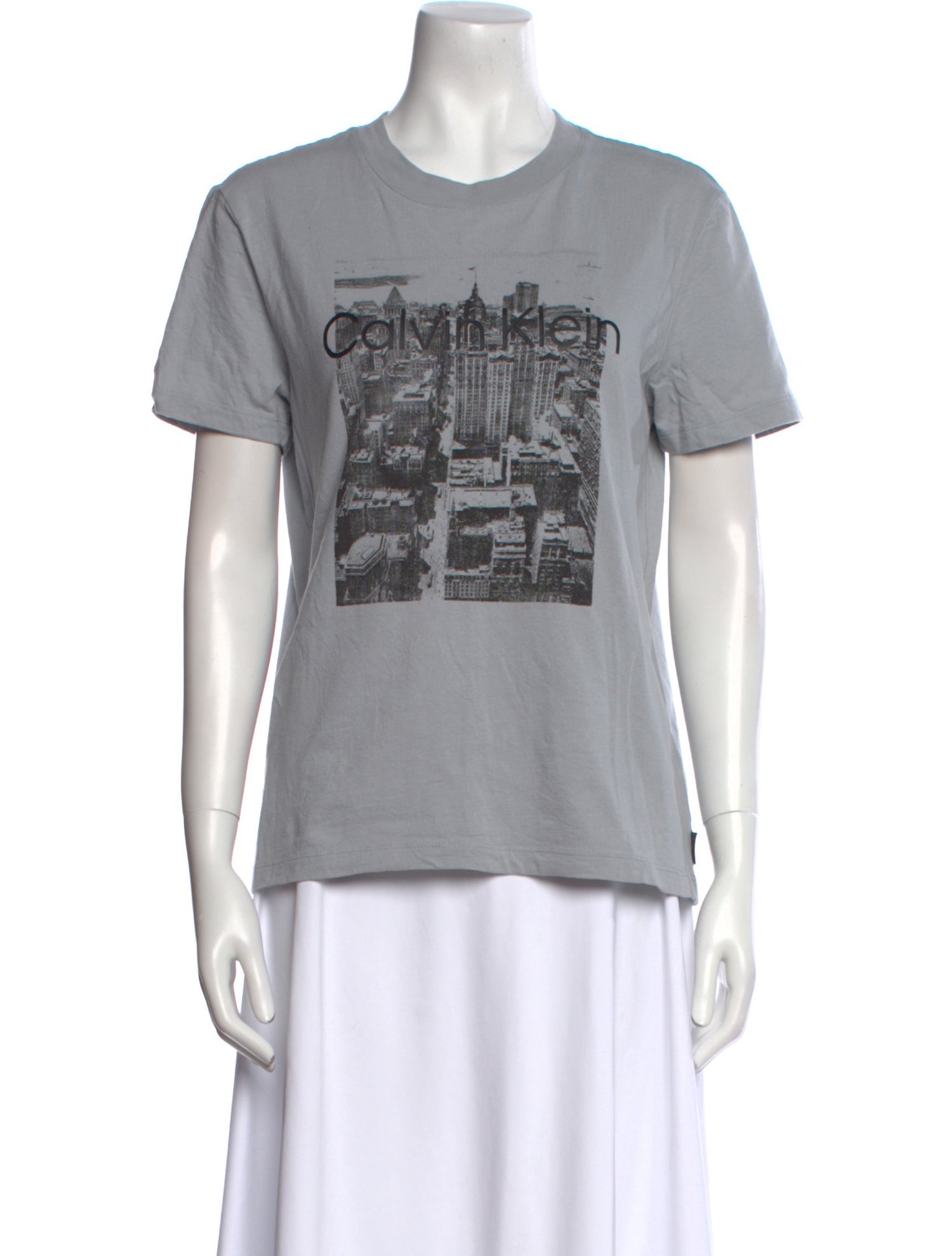 Calvin Klein Collection Graphic Print Crew Neck T-Shirt