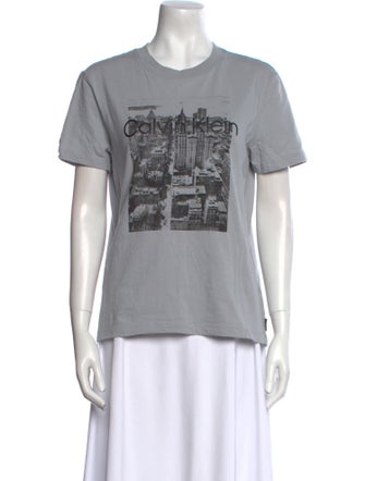 Calvin Klein Collection Graphic Print Crew Neck T-Shirt
