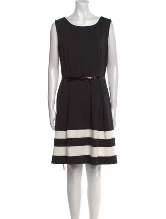 Calvin Klein Collection Bateau Neckline Mini Dress