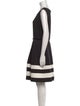 Calvin Klein Collection Bateau Neckline Mini Dress