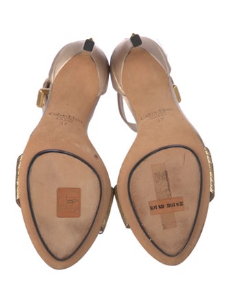Calvin Klein Collection Satin Sandals