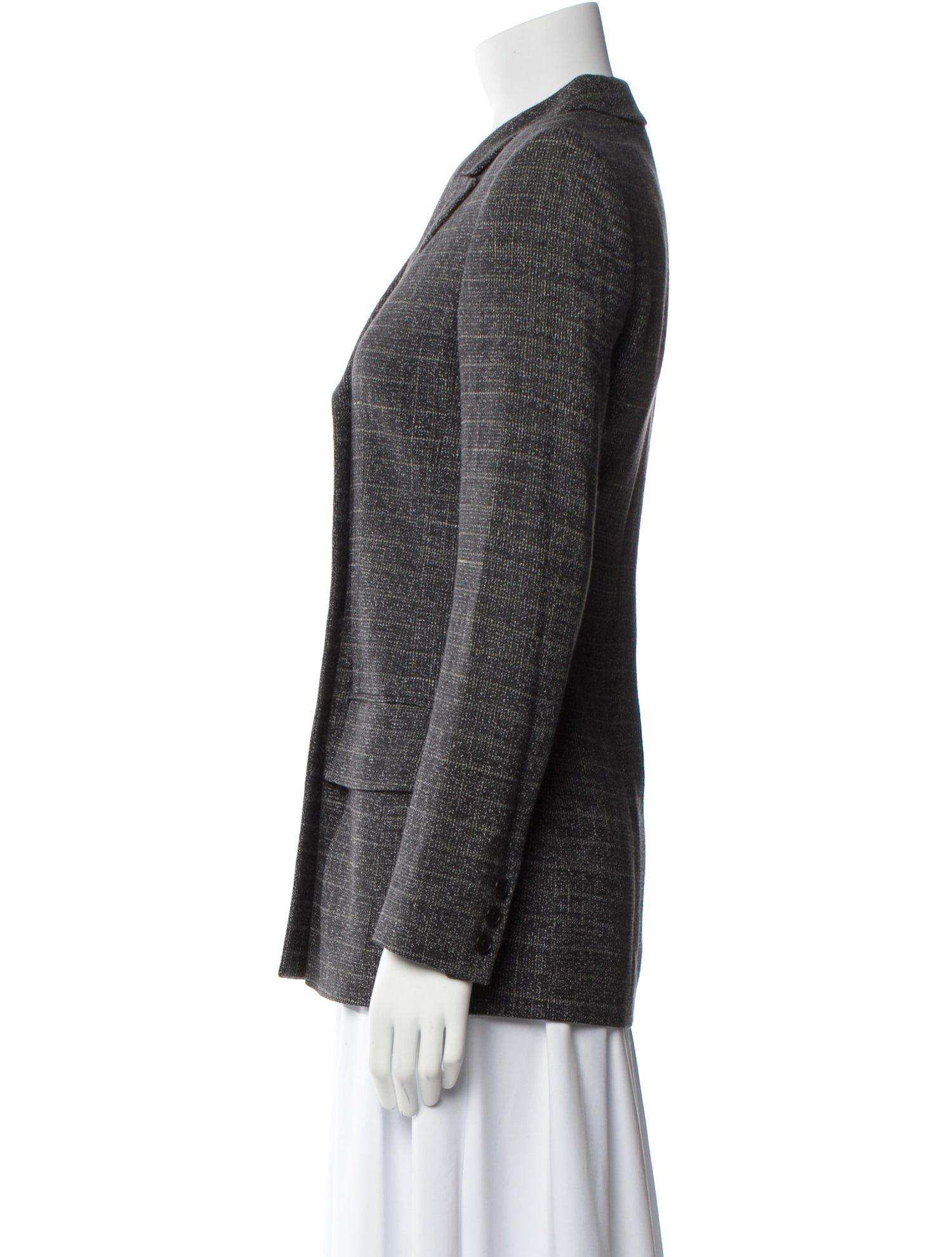 Calvin Klein Collection Wool Plaid Print Blazer w/ Tags