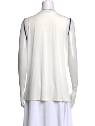 Calvin Klein Collection Crew Neck Sleeveless Top