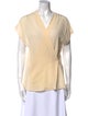 Calvin Klein Collection Silk V-Neck Blouse