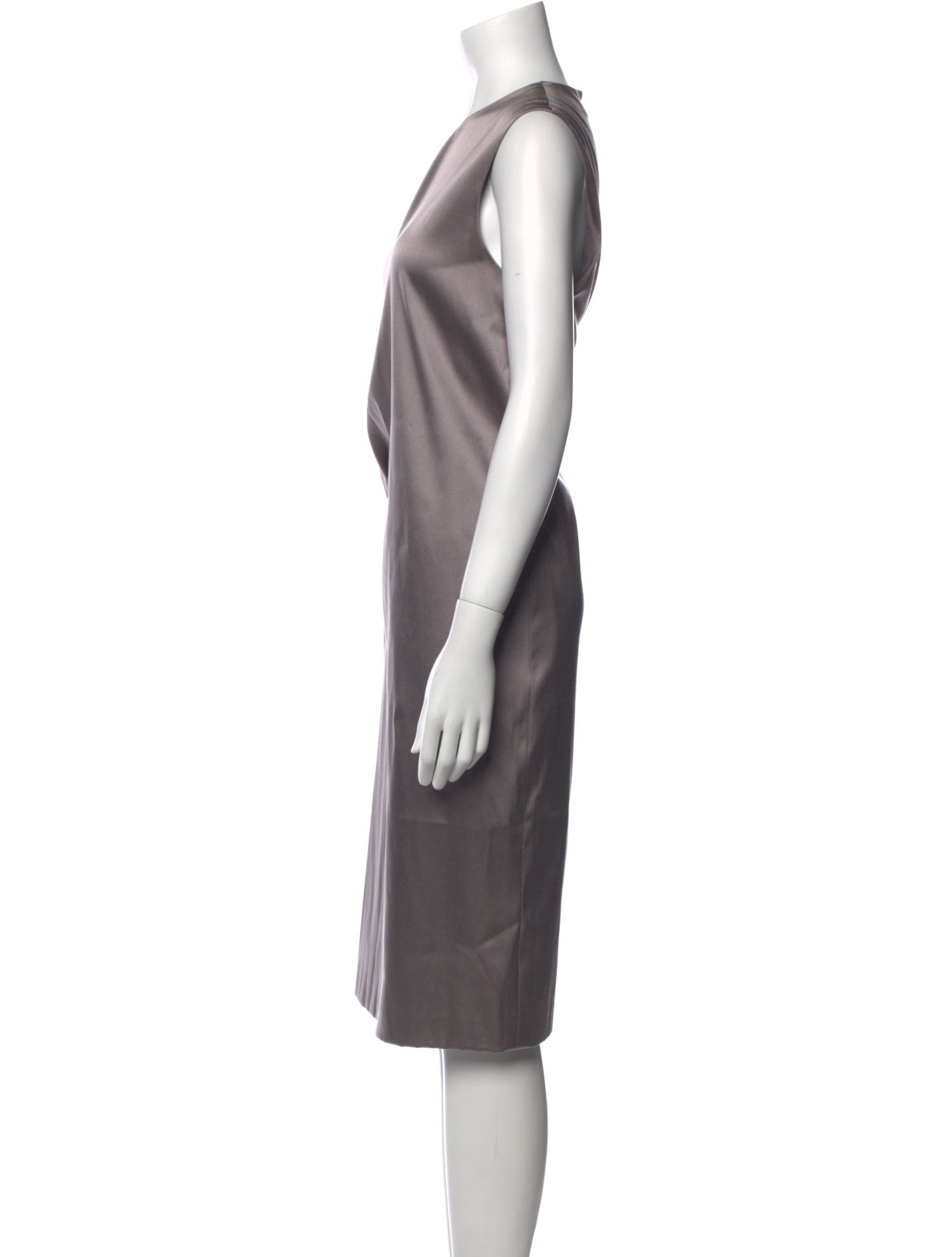 Calvin Klein Collection Crew Neck Midi Length Dress