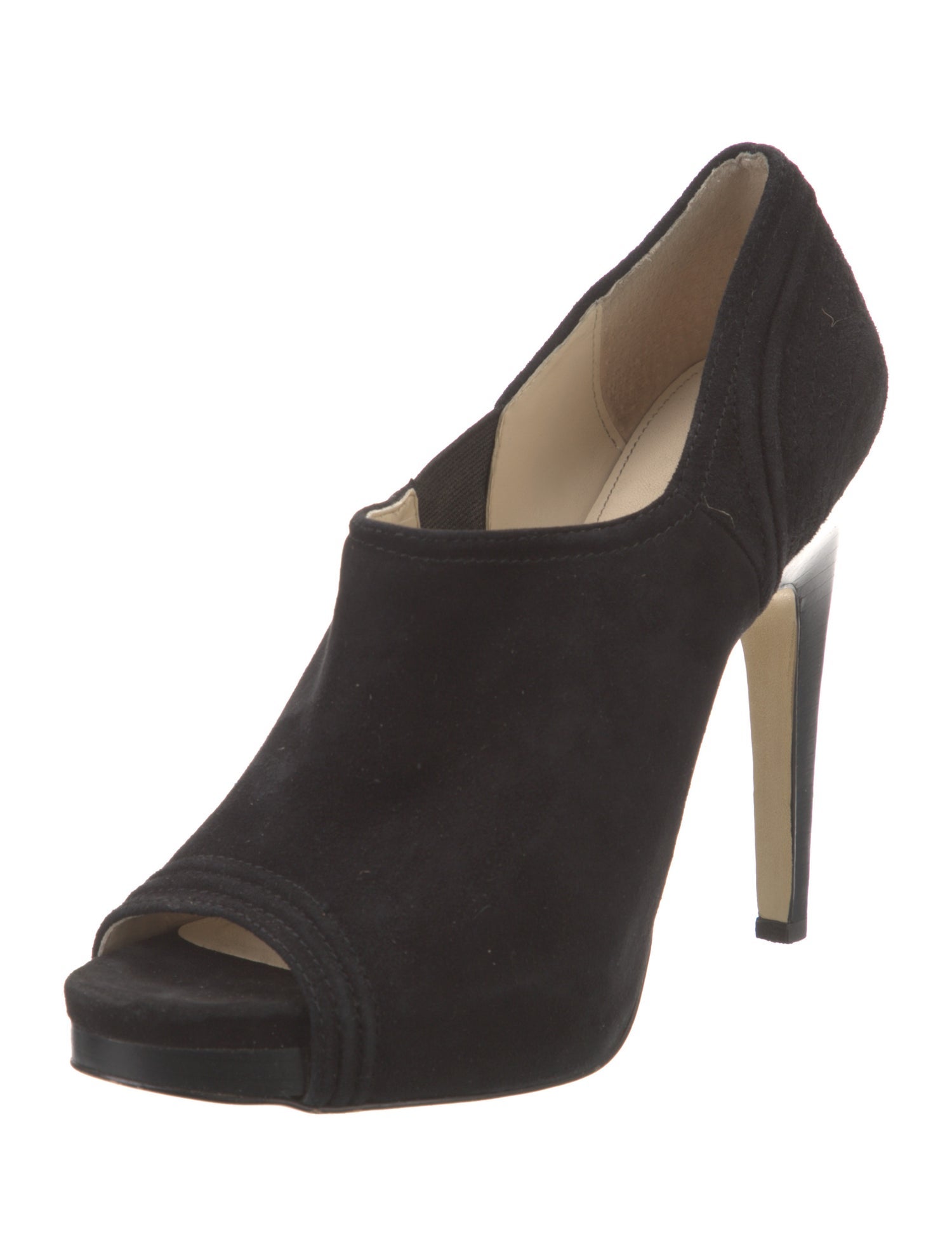 Calvin Klein Collection Suede D'Orsay Pumps