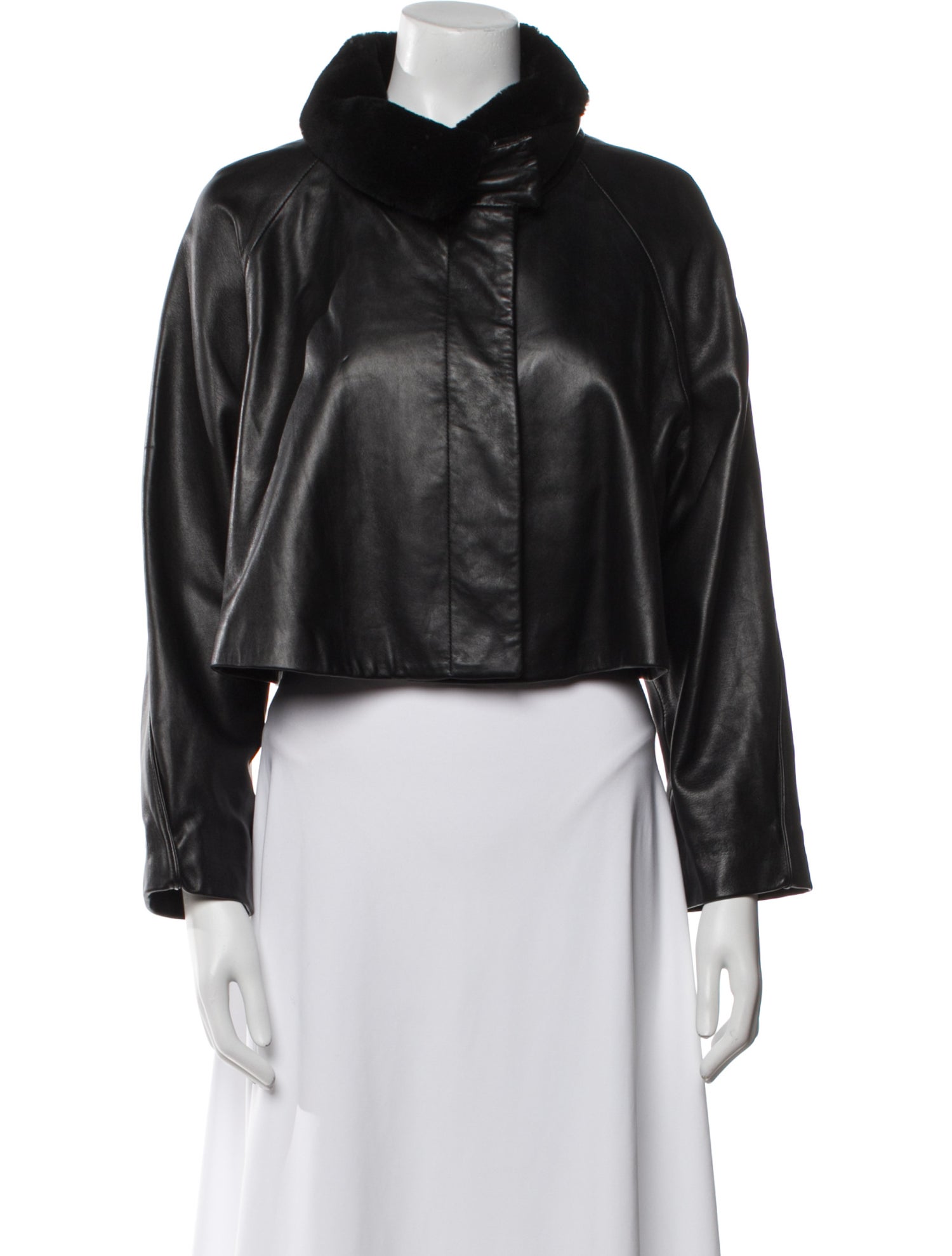 Calvin Klein Collection Lamb Leather Biker Jacket
