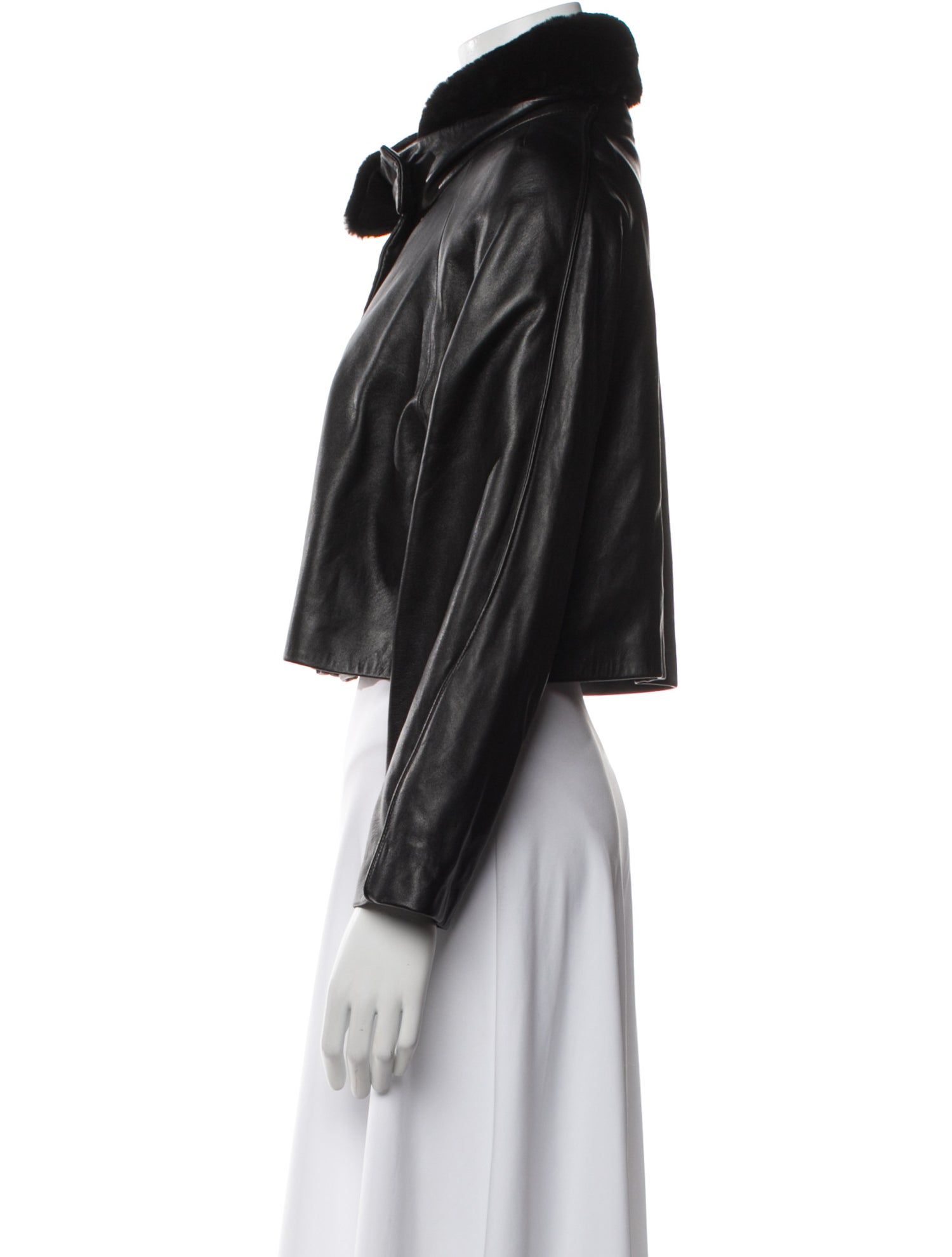 Calvin Klein Collection Lamb Leather Biker Jacket