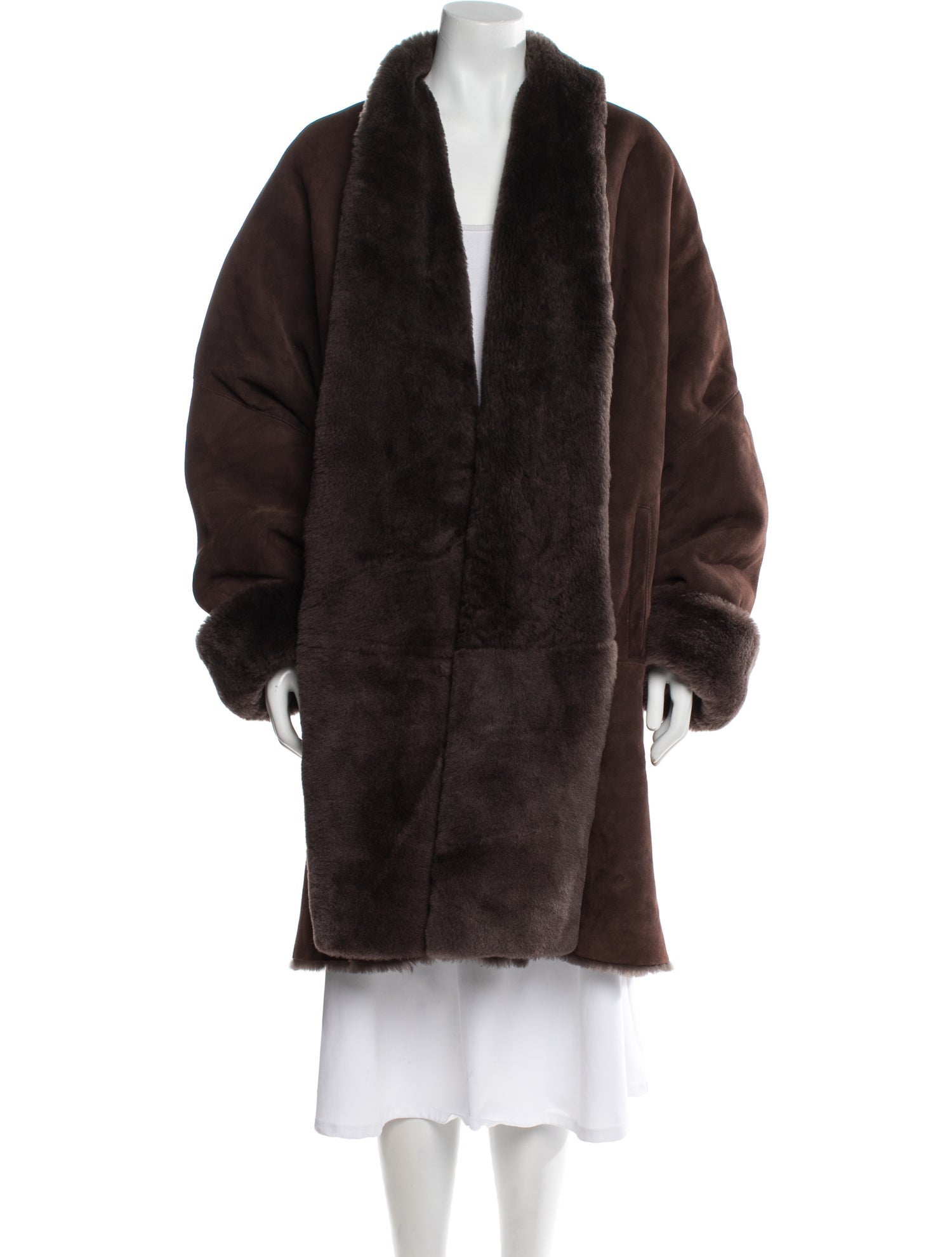 Calvin Klein Collection Vintage 1990's Fur Coat