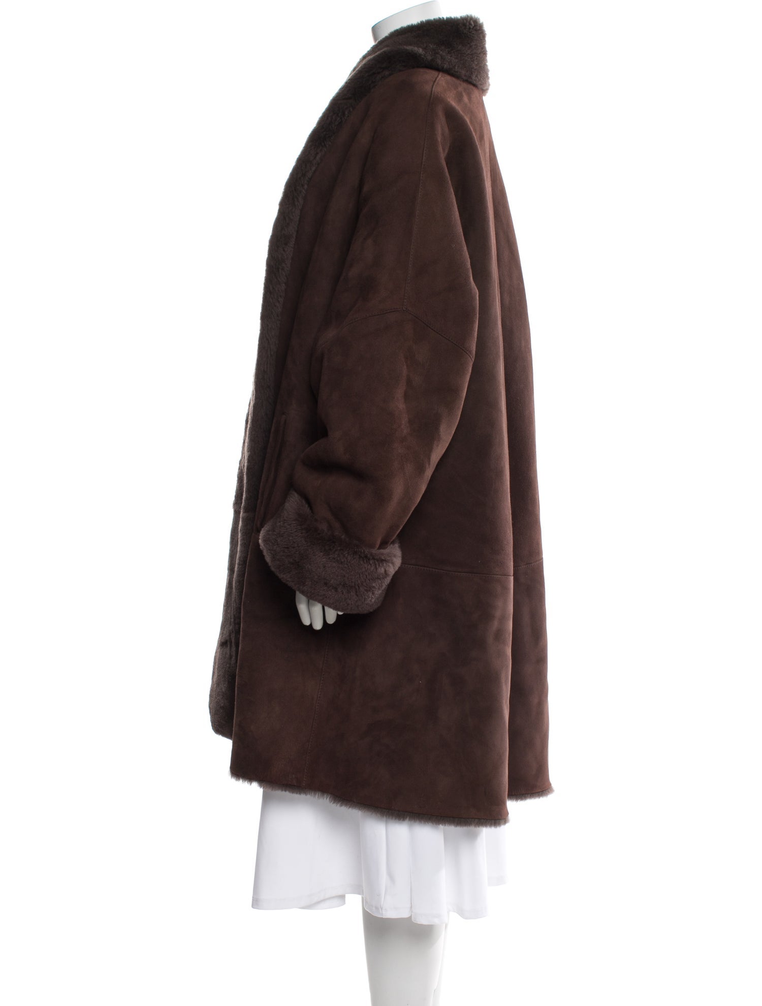 Calvin Klein Collection Vintage 1990's Fur Coat