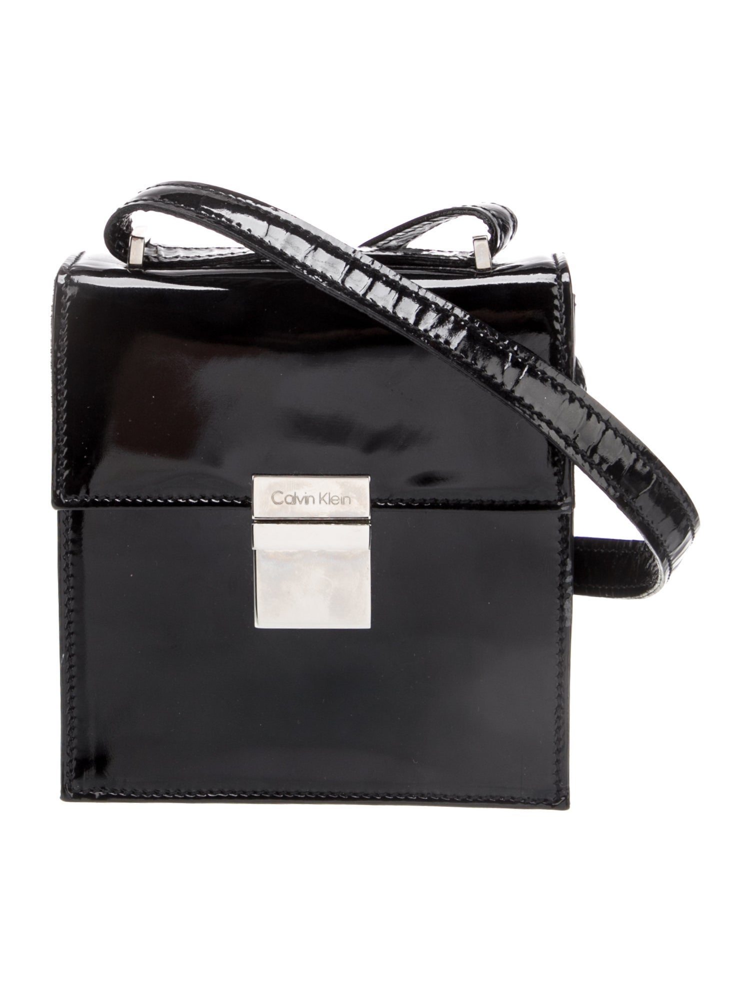 Calvin Klein Patent Leather Crossbody Bag
