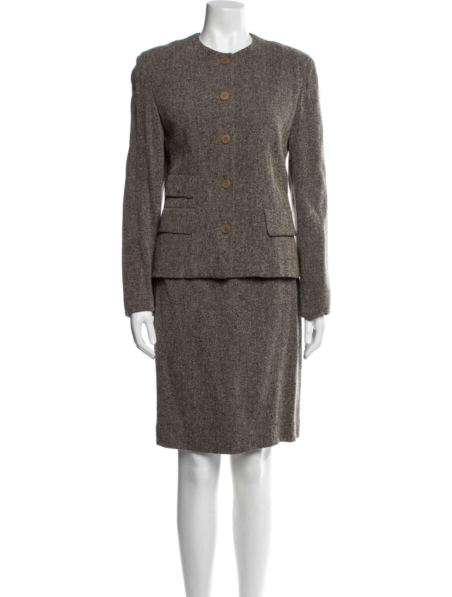 Calvin Klein Collection Vintage Late 1990's - Early 2000's Skirt Set