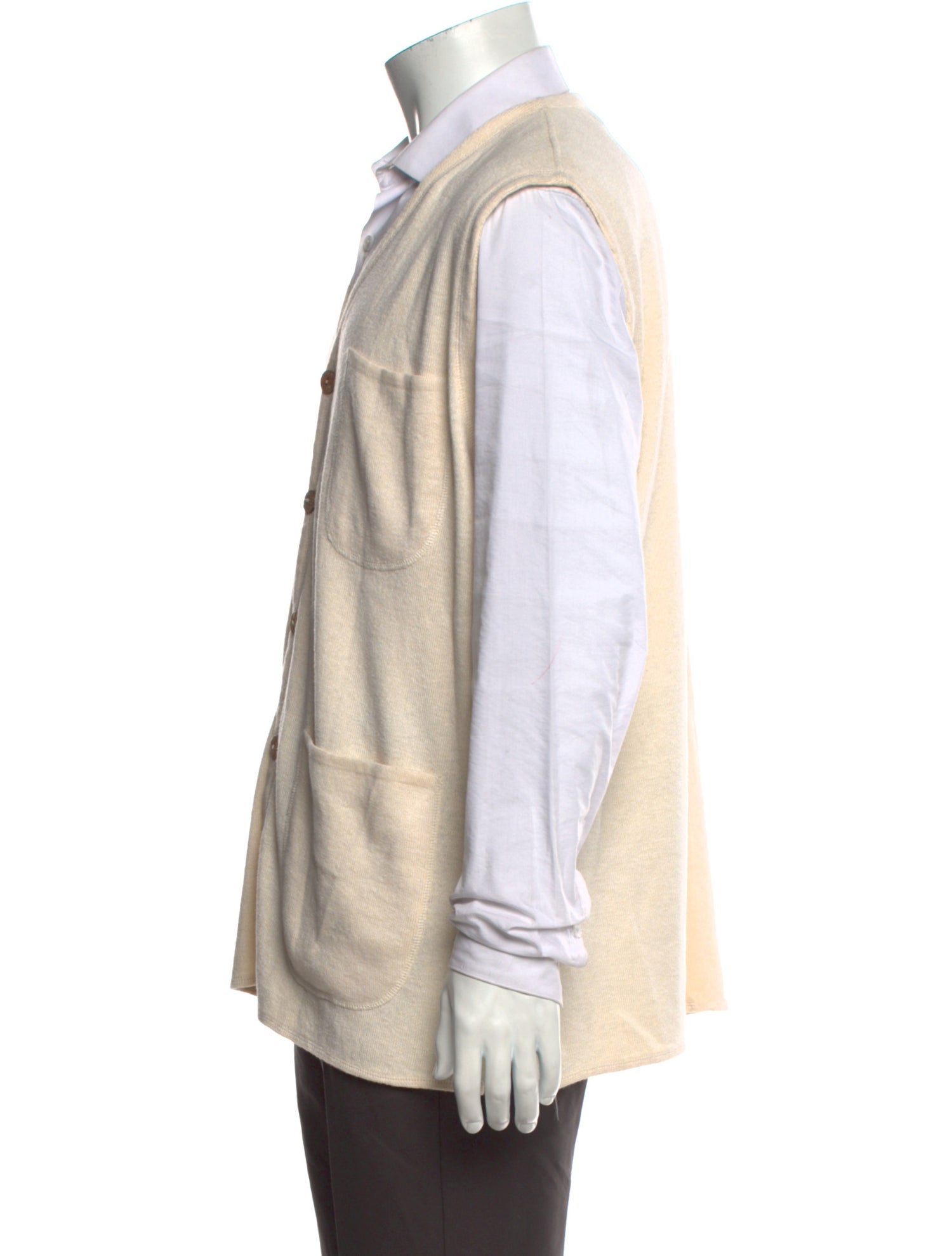 Calvin Klein Collection Vintage Linen Cardigan
