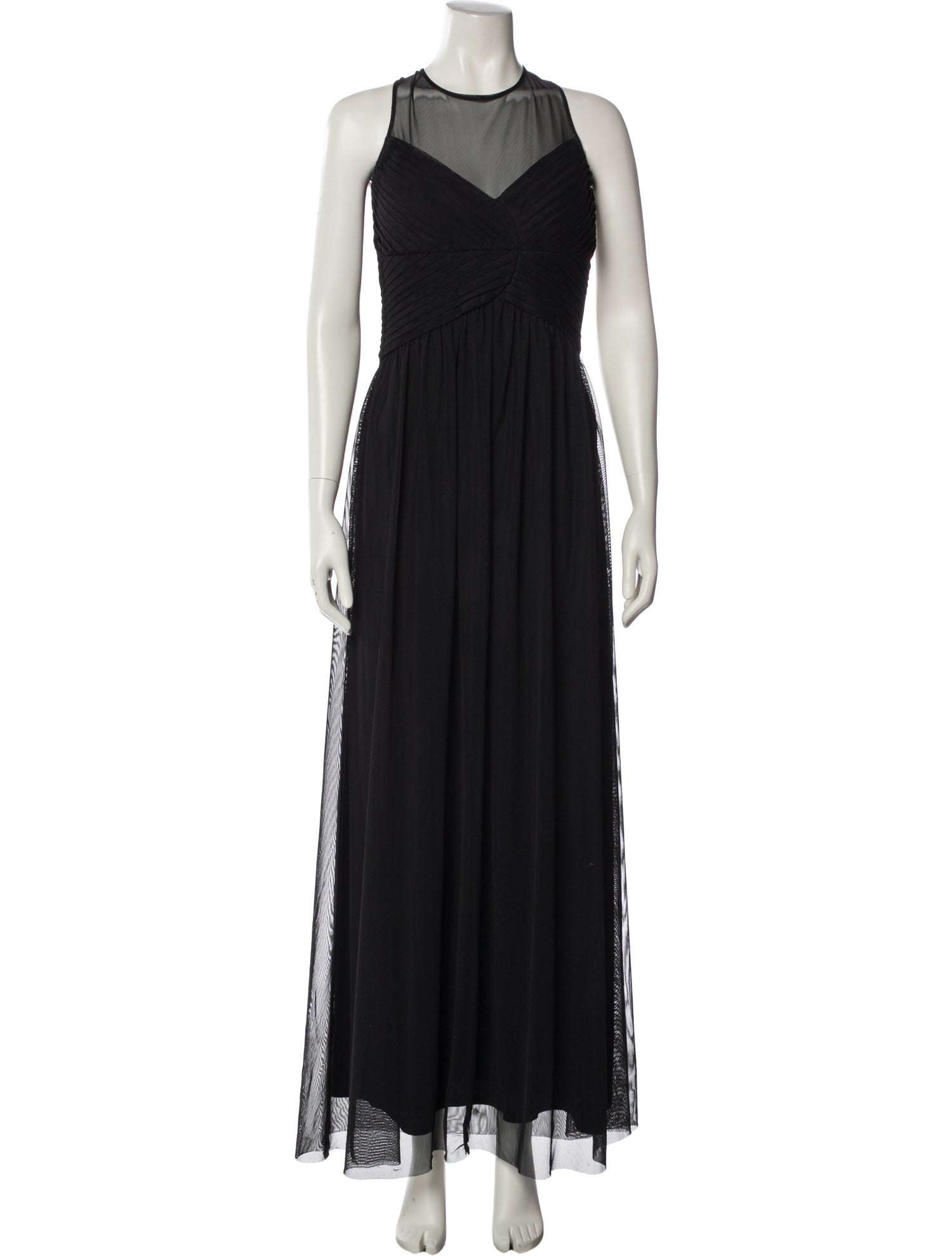 sachin and babi light blue dress Calvin Klein Womens Chiffon Halter Maxi Dress main image 1