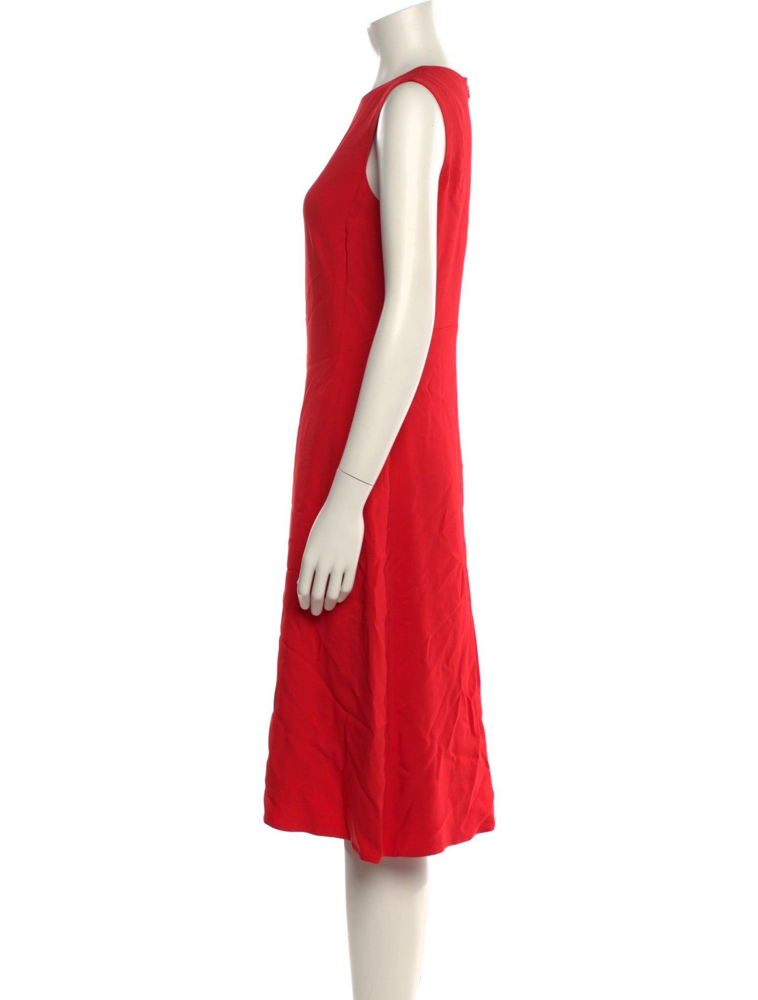 Calvin Klein Collection Crew Neck Midi Length Dress