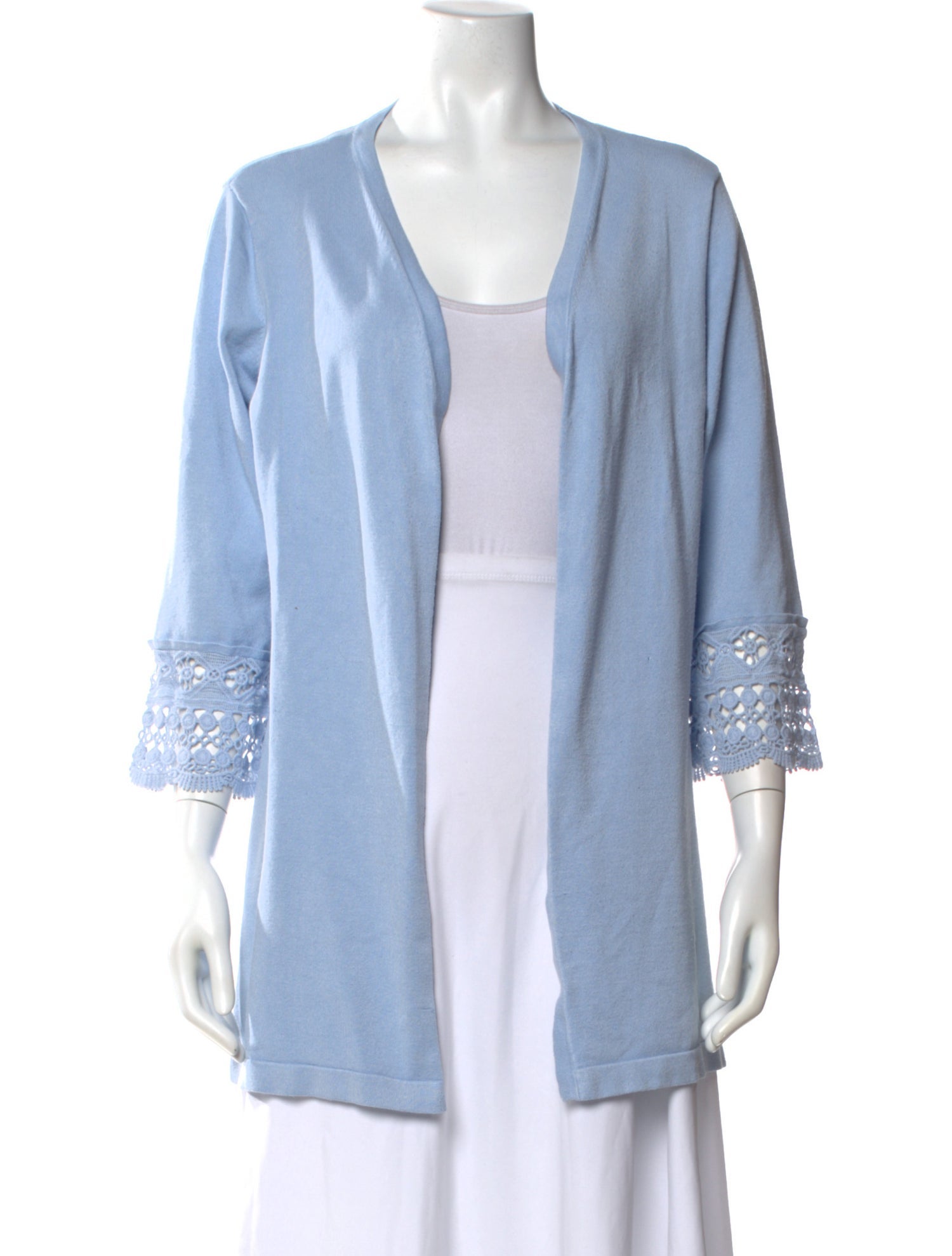 Calvin Klein Collection V-Neck Three-Quarter Sleeve Tunic