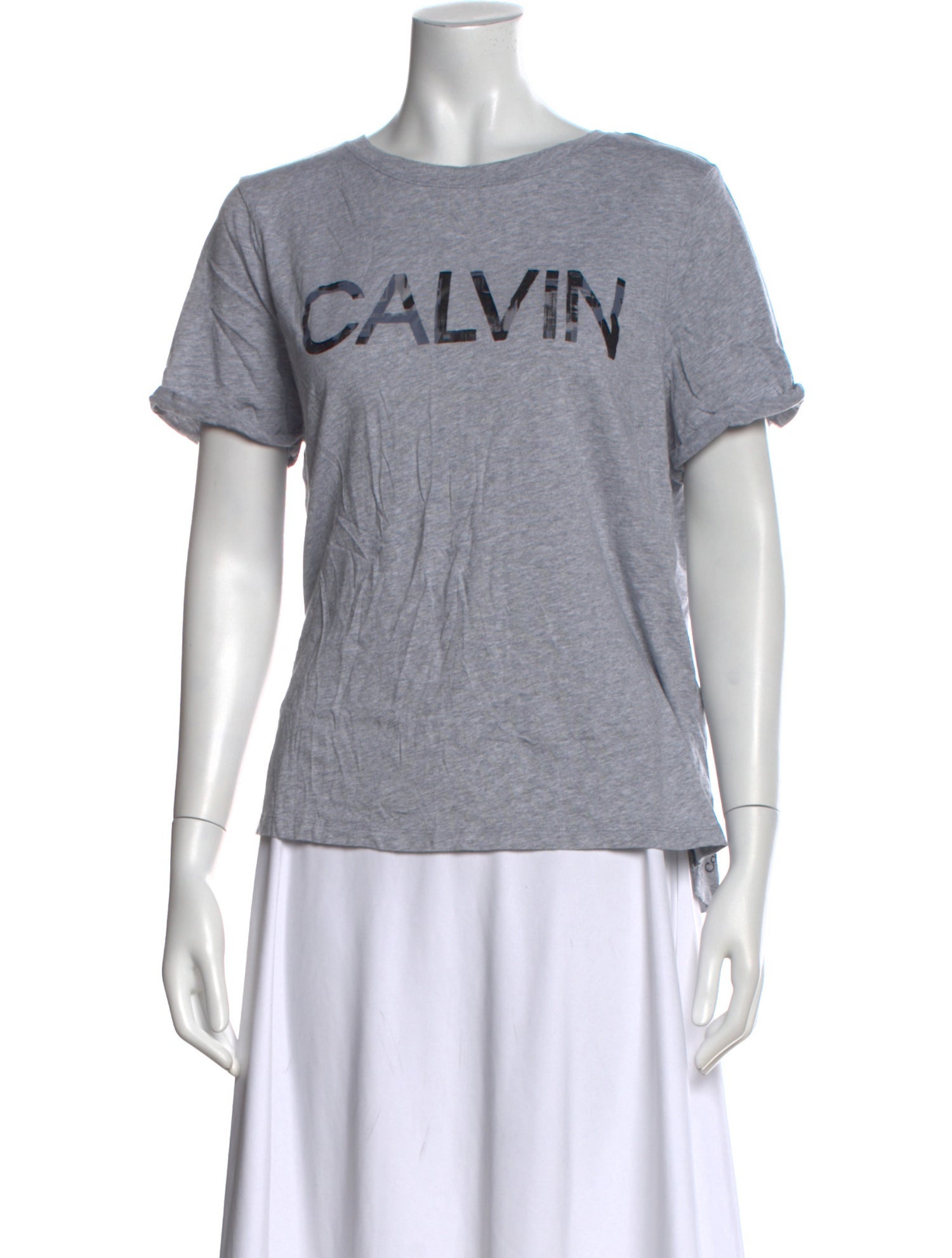 Calvin Klein Collection Graphic Print Crew Neck T-Shirt