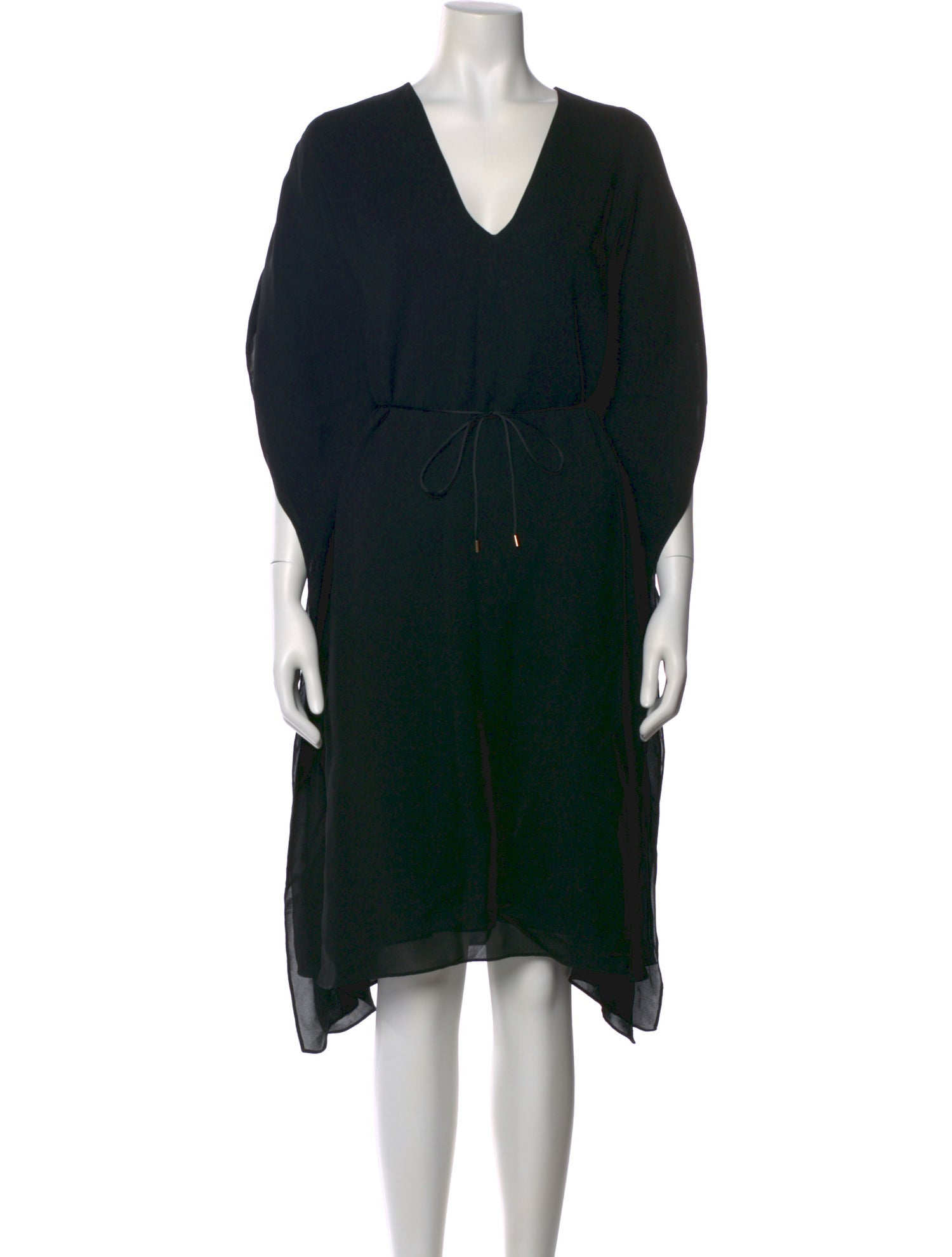 Calvin Klein Collection V-Neck Knee-Length Dress