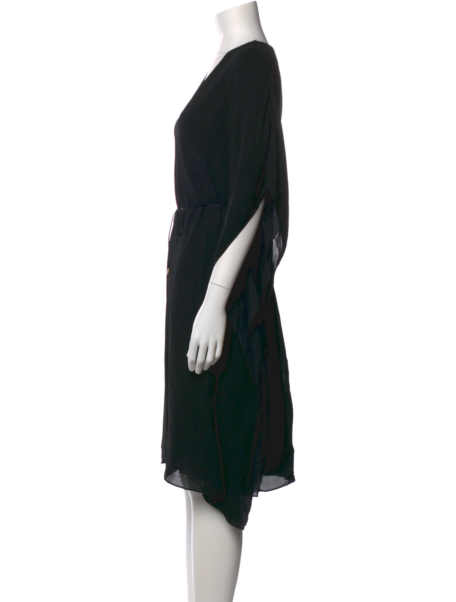 Calvin Klein Collection V-Neck Knee-Length Dress