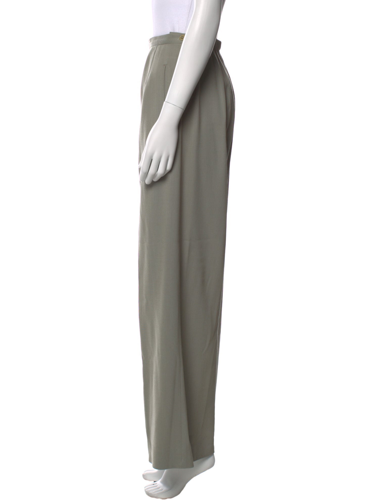 Calvin Klein Collection Wool Wide Leg Pants