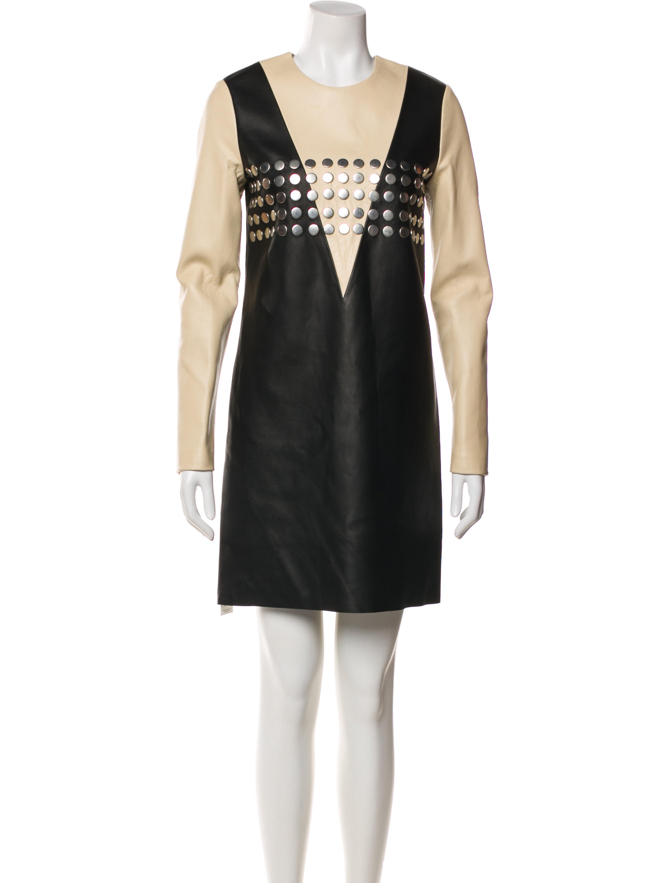 Calvin Klein Collection Lambskin Mini Dress