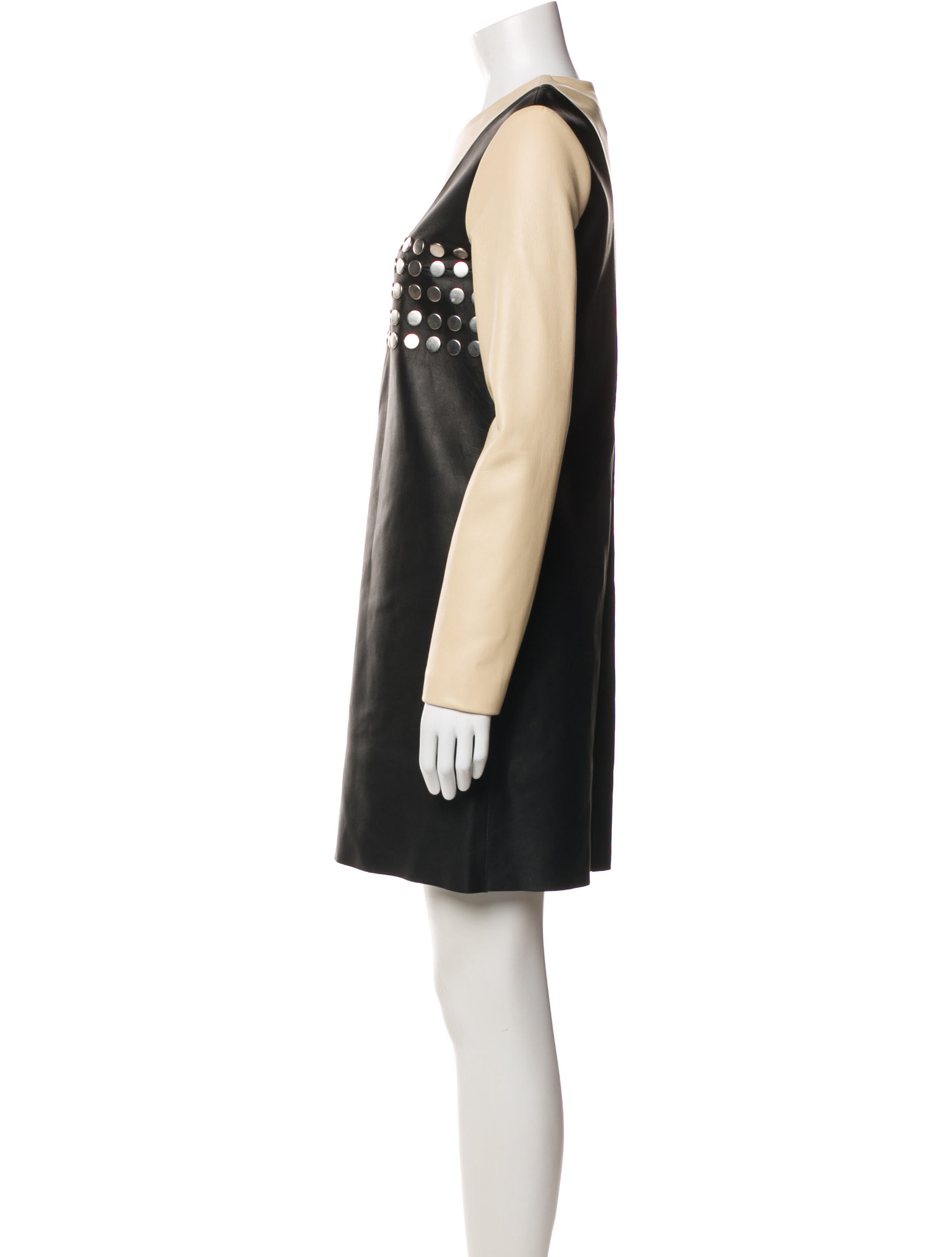 Calvin Klein Collection Lambskin Mini Dress