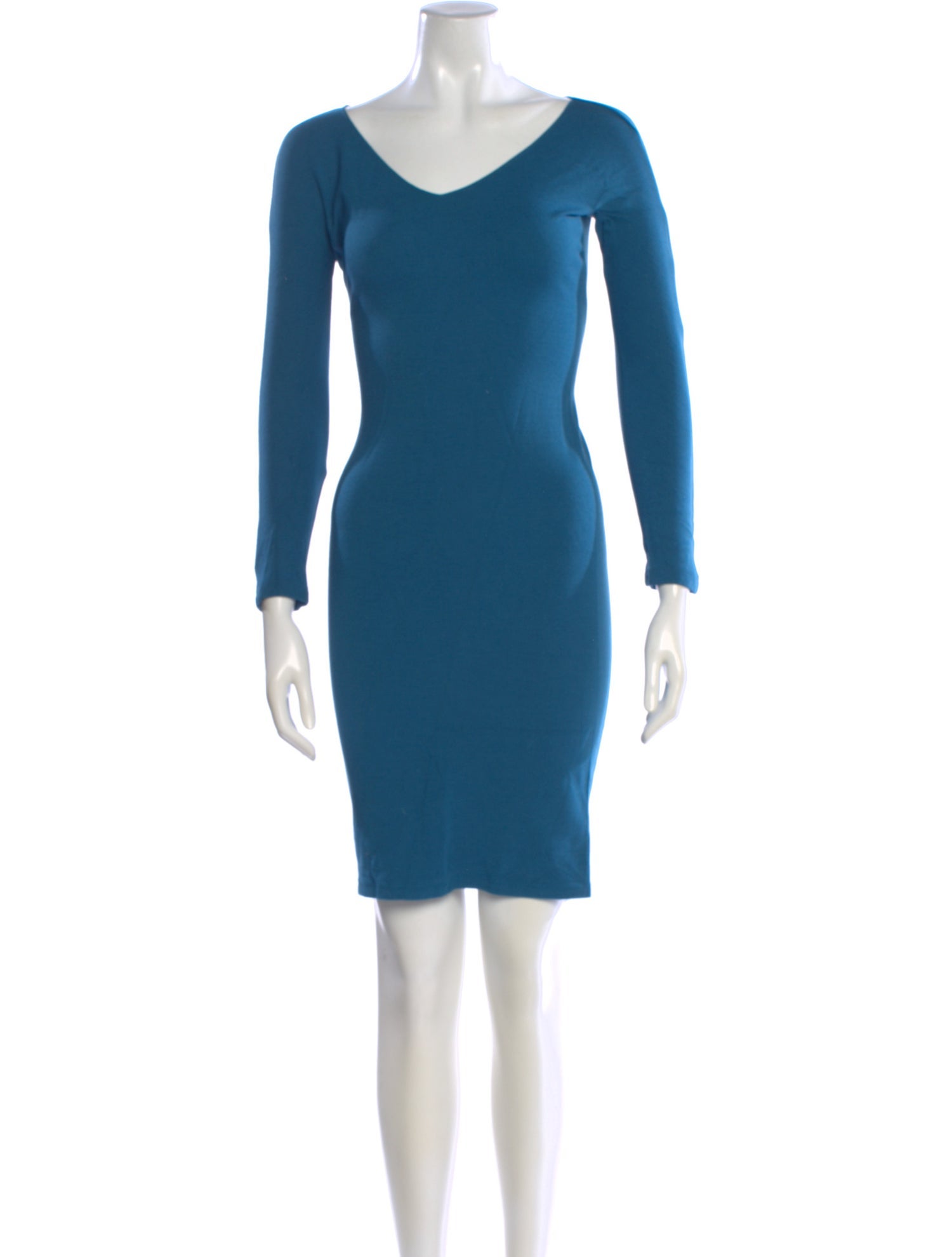 Calvin Klein Collection V-Neck Mini Dress