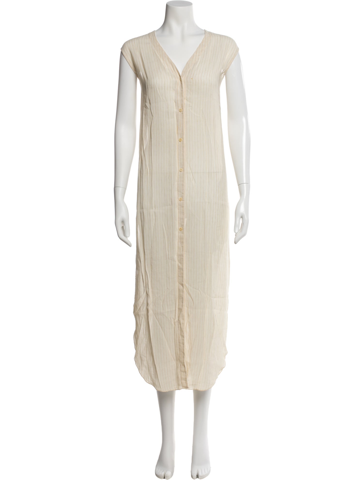 Calvin Klein Collection V-Neck Long Dress