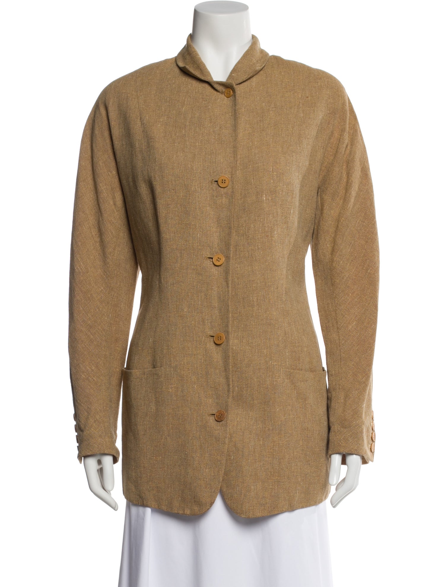 Calvin Klein Collection 1990's Linen Blazer