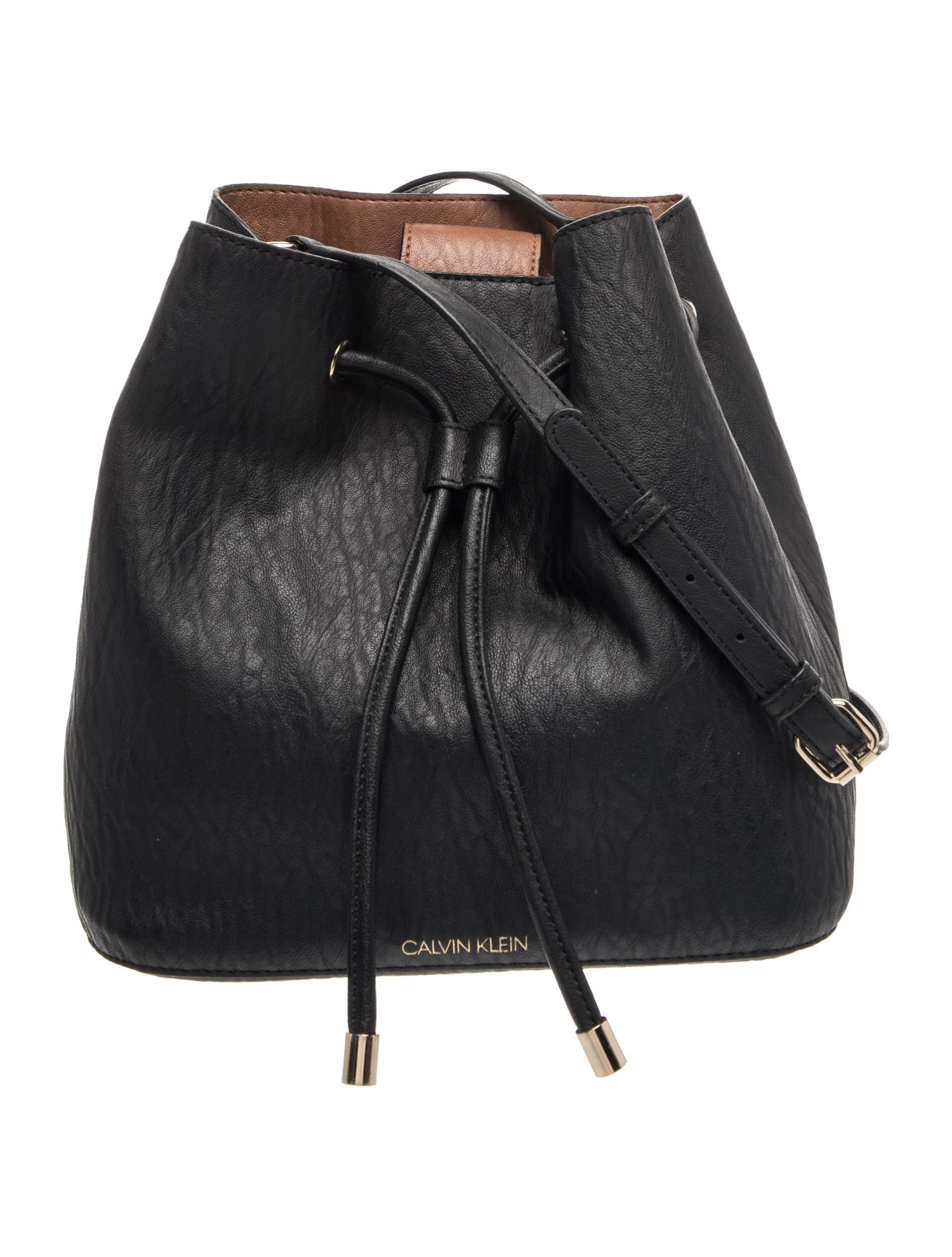 Calvin Klein Collection Leather Bucket Bag