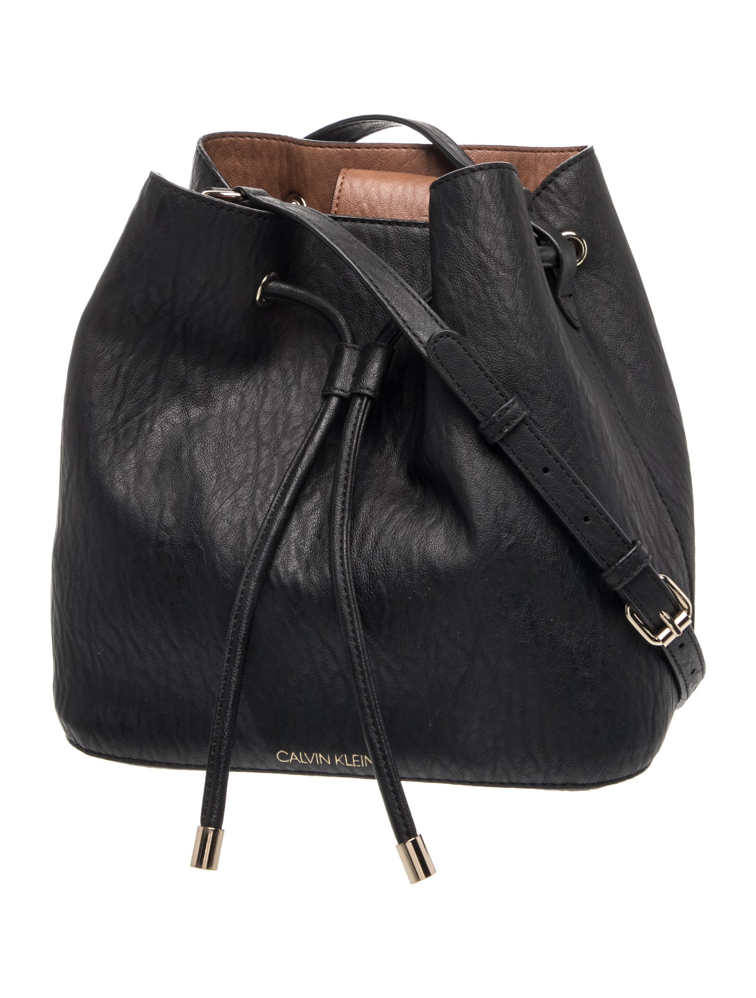 Calvin Klein Collection Leather Bucket Bag
