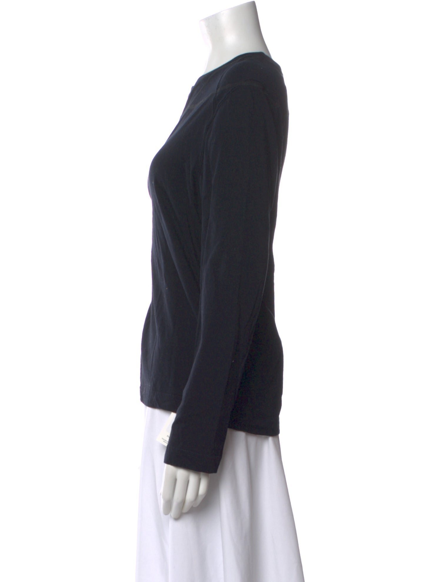 Calvin Klein Collection Crew Neck Long Sleeve Top