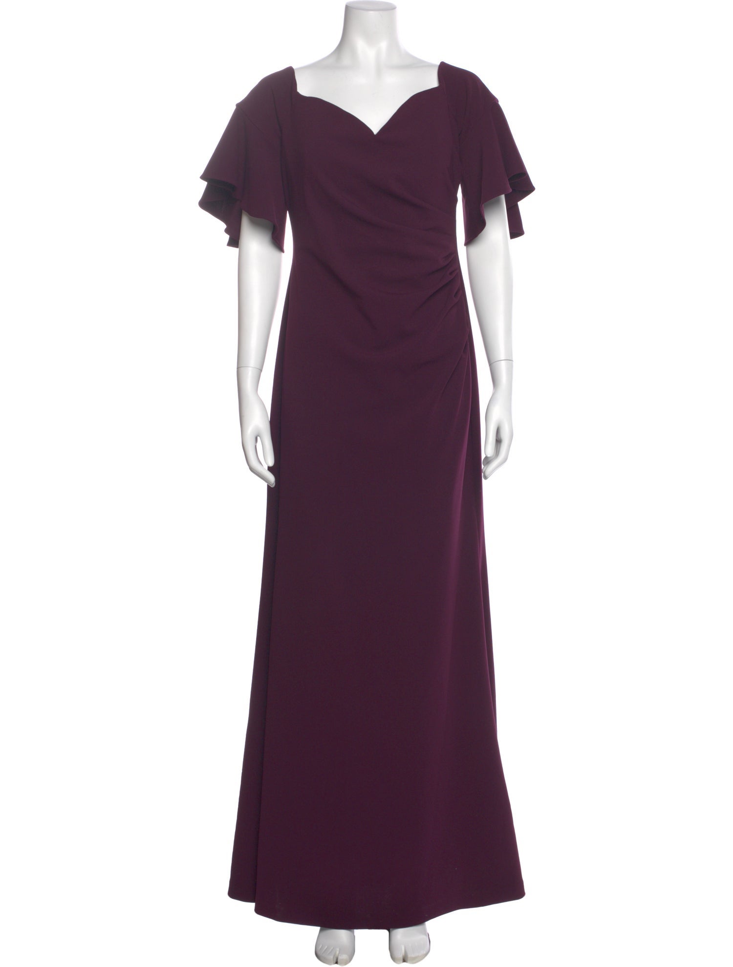 Calvin Klein Collection Off-The-Shoulder Long Dress