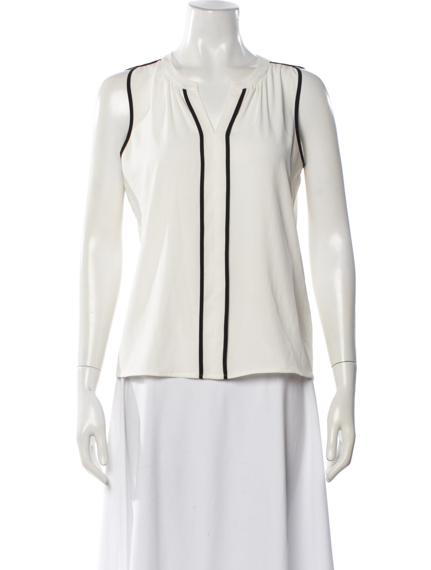 Calvin Klein Collection V-Neck Sleeveless Top