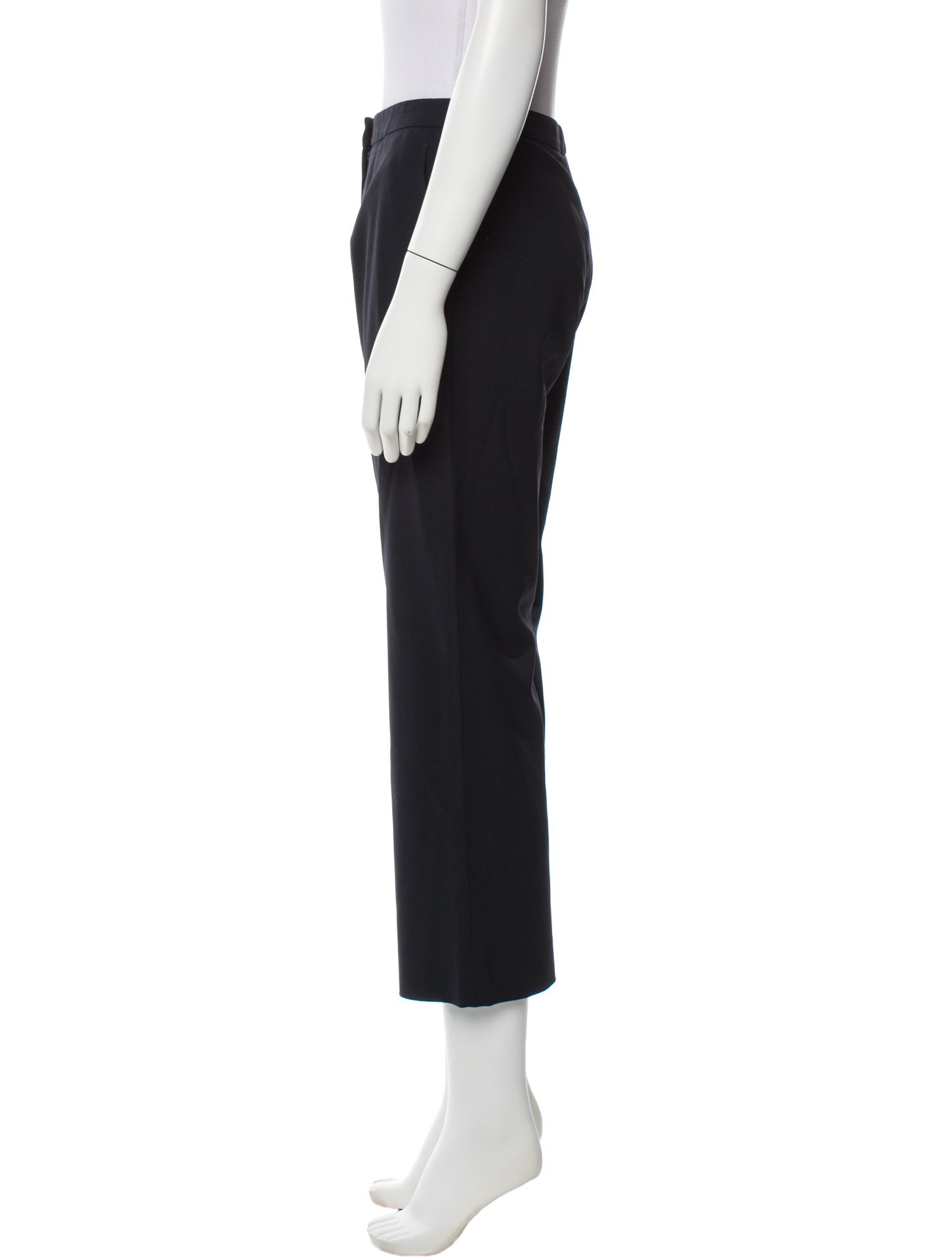 Calvin Klein Collection Virgin Wool Straight Leg Pants