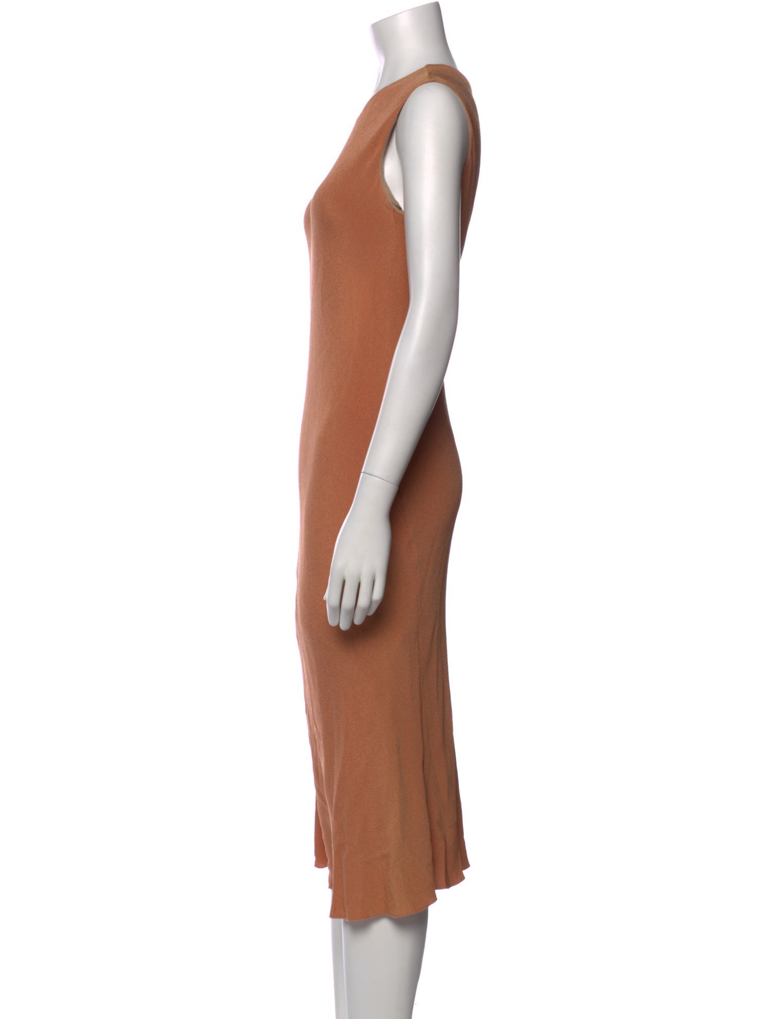 Calvin Klein Collection Silk Midi Length Dress