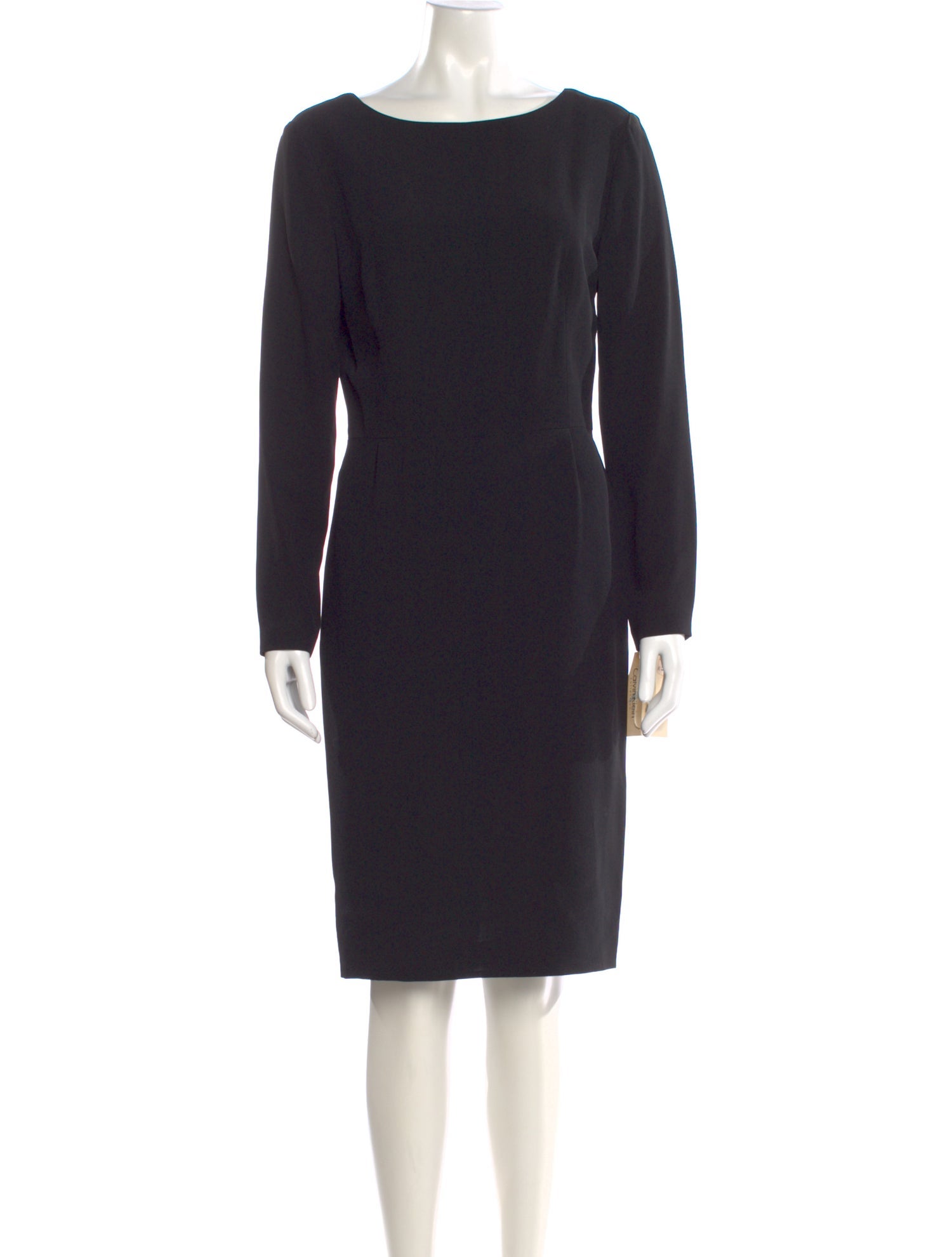 Calvin Klein Collection Bateau Neckline Knee-Length Dress