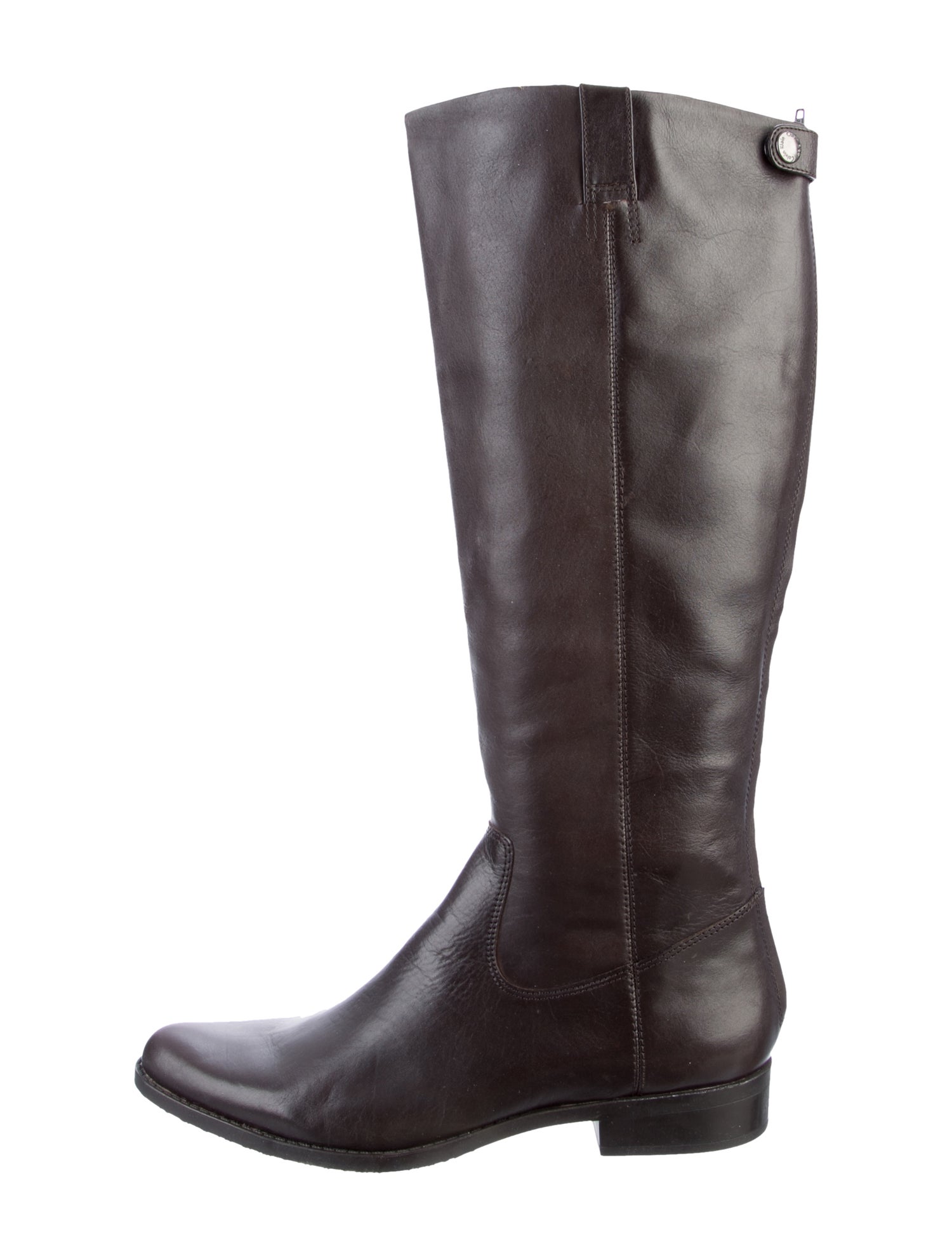 Calvin Klein Collection Leather Riding Boots