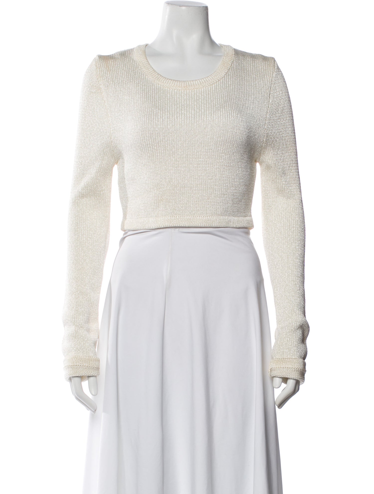 Calvin Klein Collection Crew Neck Long Sleeve Top