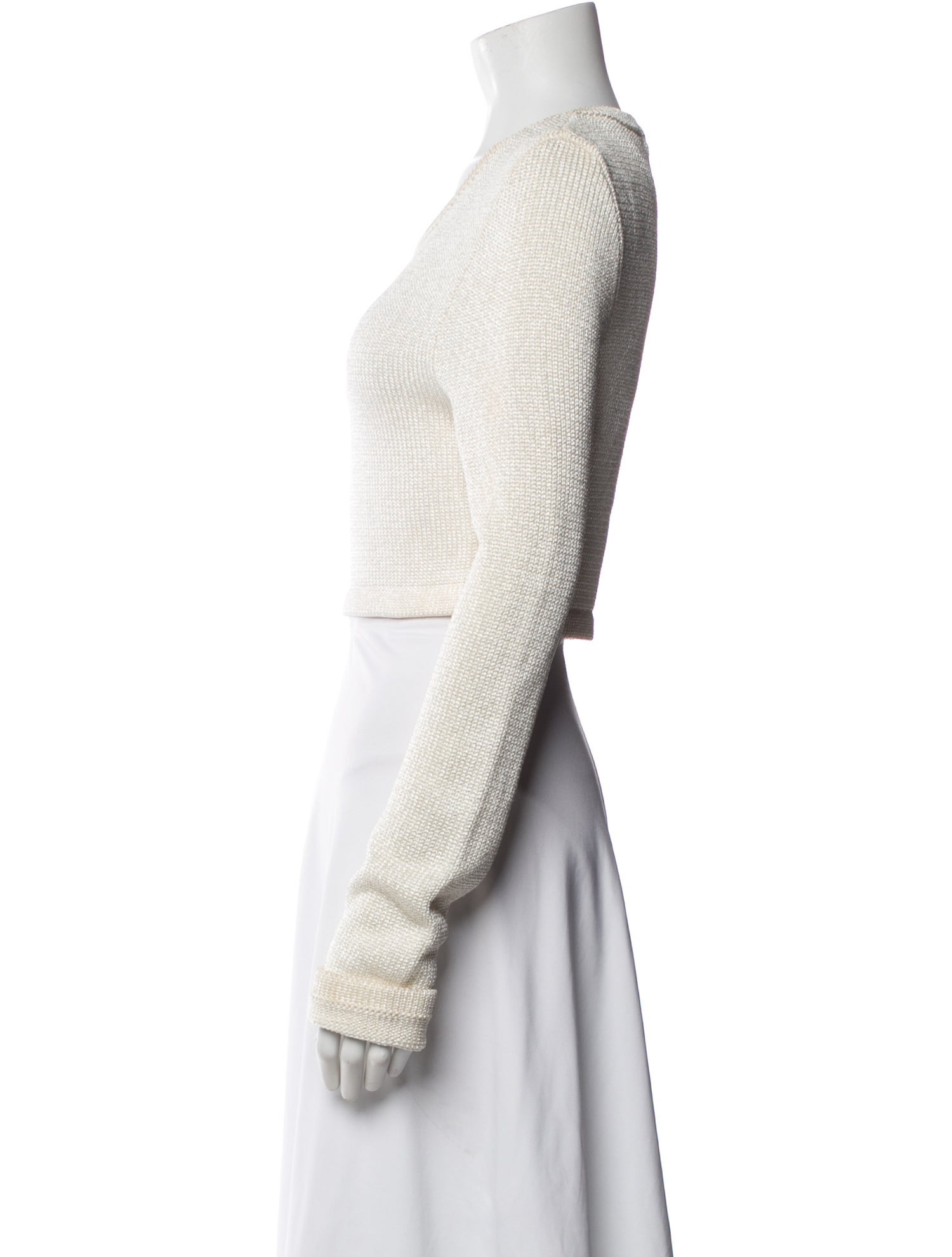 Calvin Klein Collection Crew Neck Long Sleeve Top