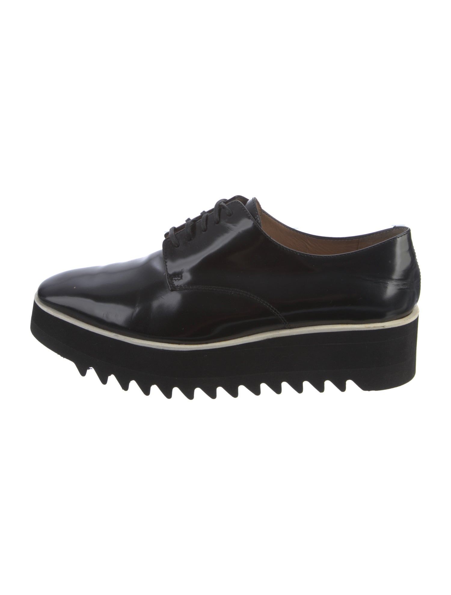 Calvin Klein Collection Patent Leather Mules