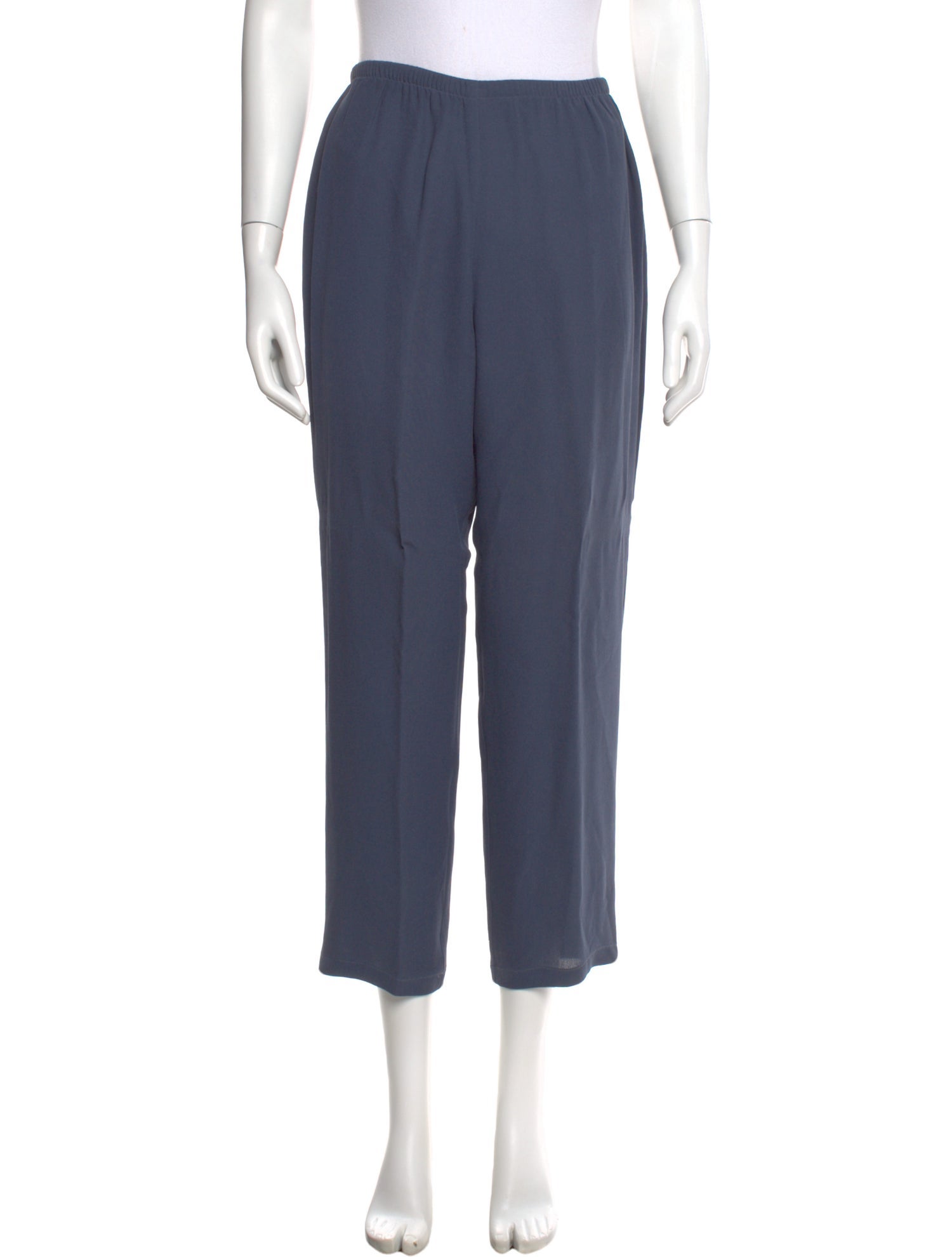 Calvin Klein Collection Silk Straight Leg Pants
