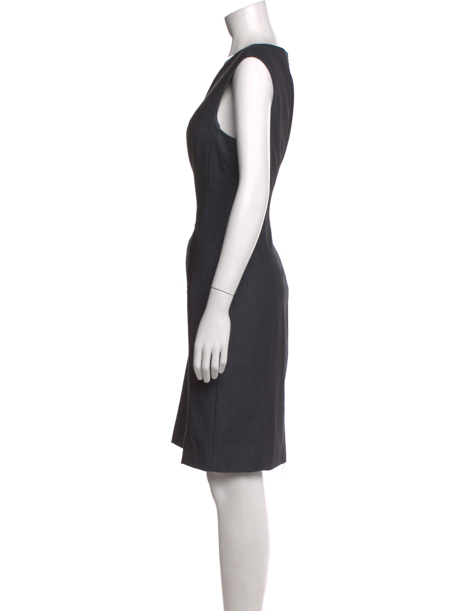 Calvin Klein Collection Bateau Neckline Knee-Length Dress