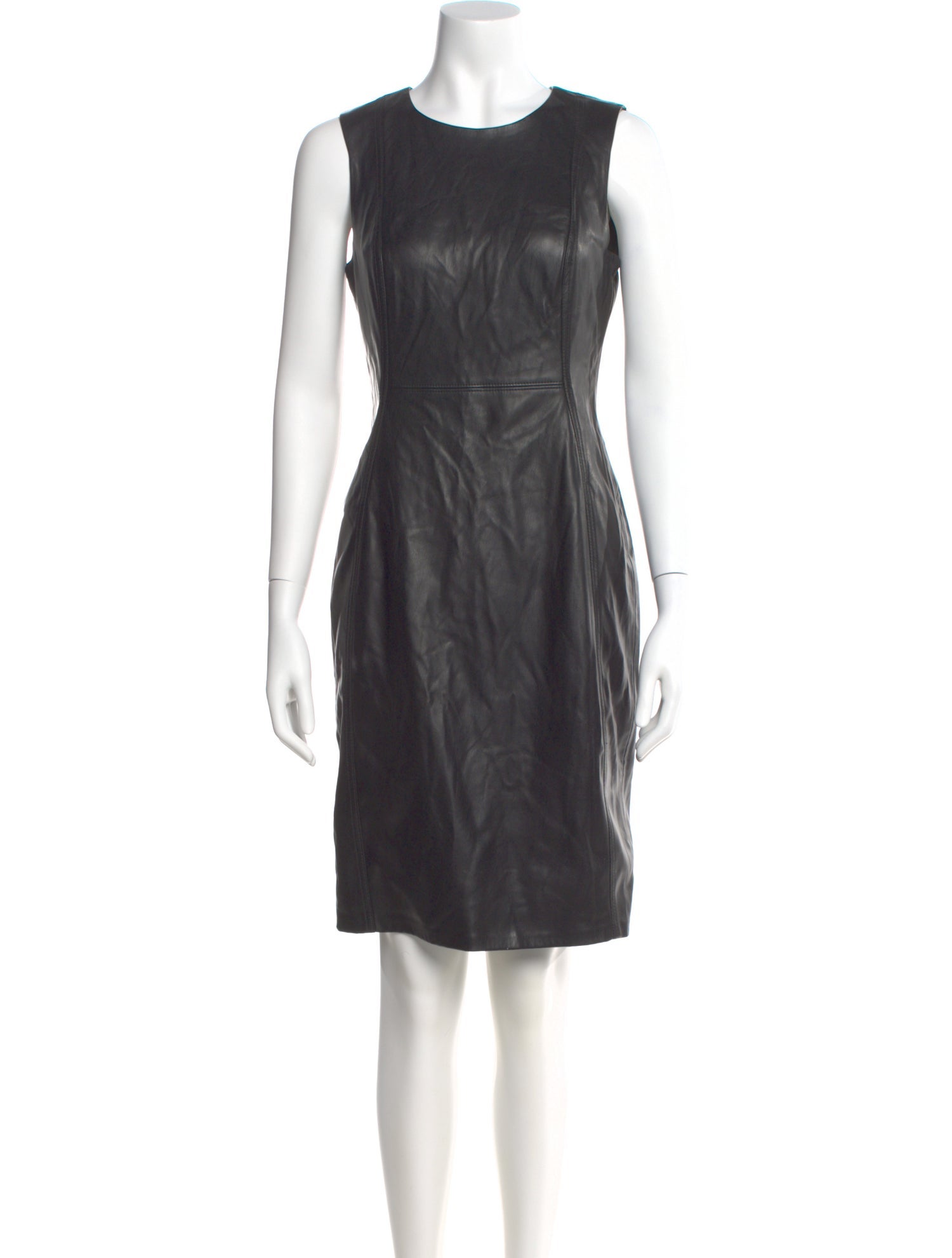 Calvin Klein Collection Scoop Neck Knee-Length Dress